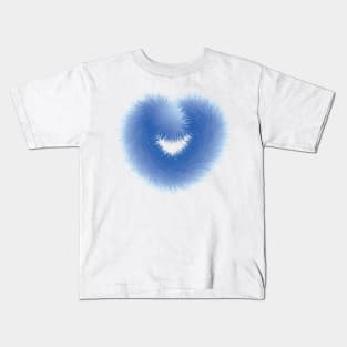 Blue Love With Fur Kids T-Shirt